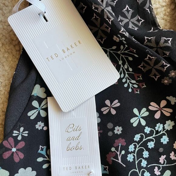 Ted Baker Marcila Hazel High Neck Wide Leg Jumpuit Size 0 - US00 - Picture 14 of 15